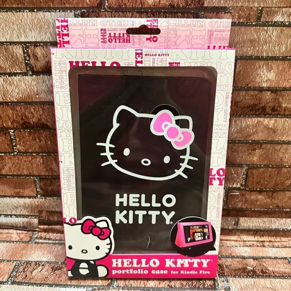 Hello Kitty Black Portfolio Case for Kindle Fire